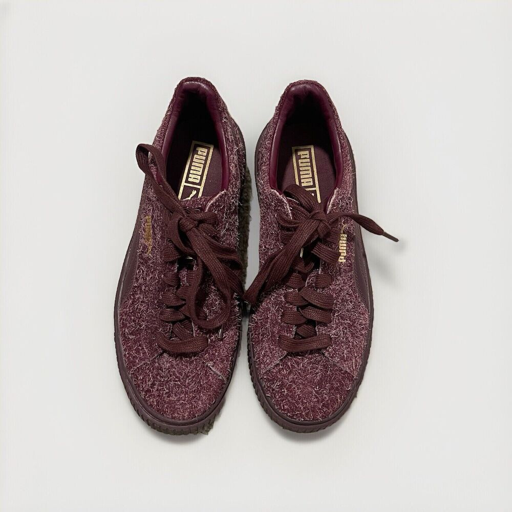Puma Purple Fuzzy Suede Sneakers | Size 7.5W